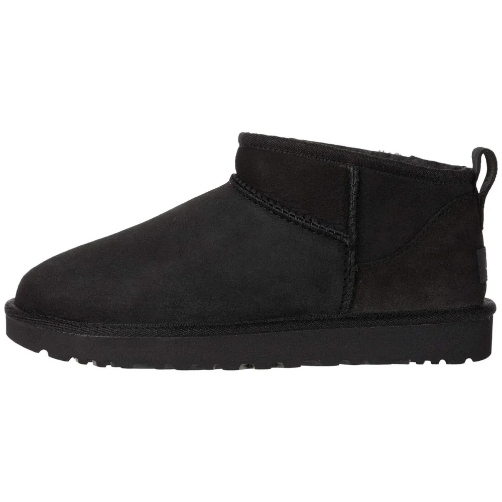 UGG Classic Ultra Mini Women's‎ Size 8 Black Fashion Boots Black 1116109  NEW